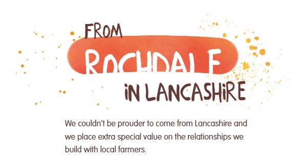 We couldn't be prouder to come from Lancashire and we place extra special value on the relationships we build with local farmers.